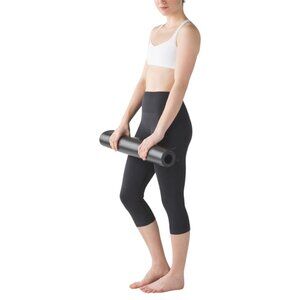 Lululemon Flow & Go Crop Black Compression Capri Leggings Size 6 Yoga Stretch